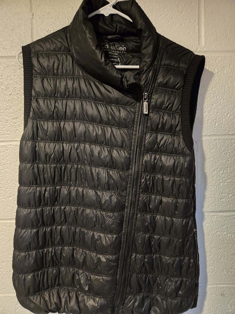 calvin klein performance Womens Padded Vest Black Xl Used Good Condition